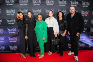 L-R - Ishani Chetty, Liesl Bartlett, Poelano Malema, Amy Fraser, Selene Brophy, Andrew Hallett