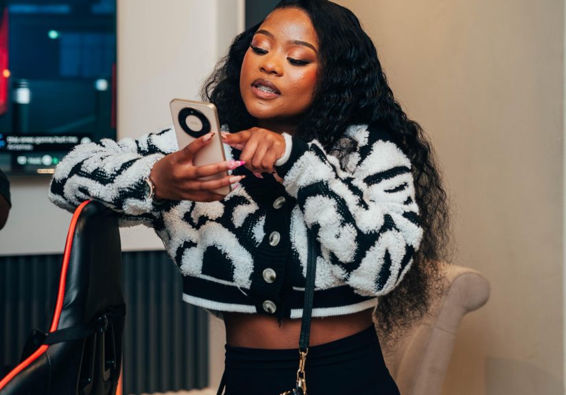 Naledi Aphiwe working on her lyrics for the song challenge